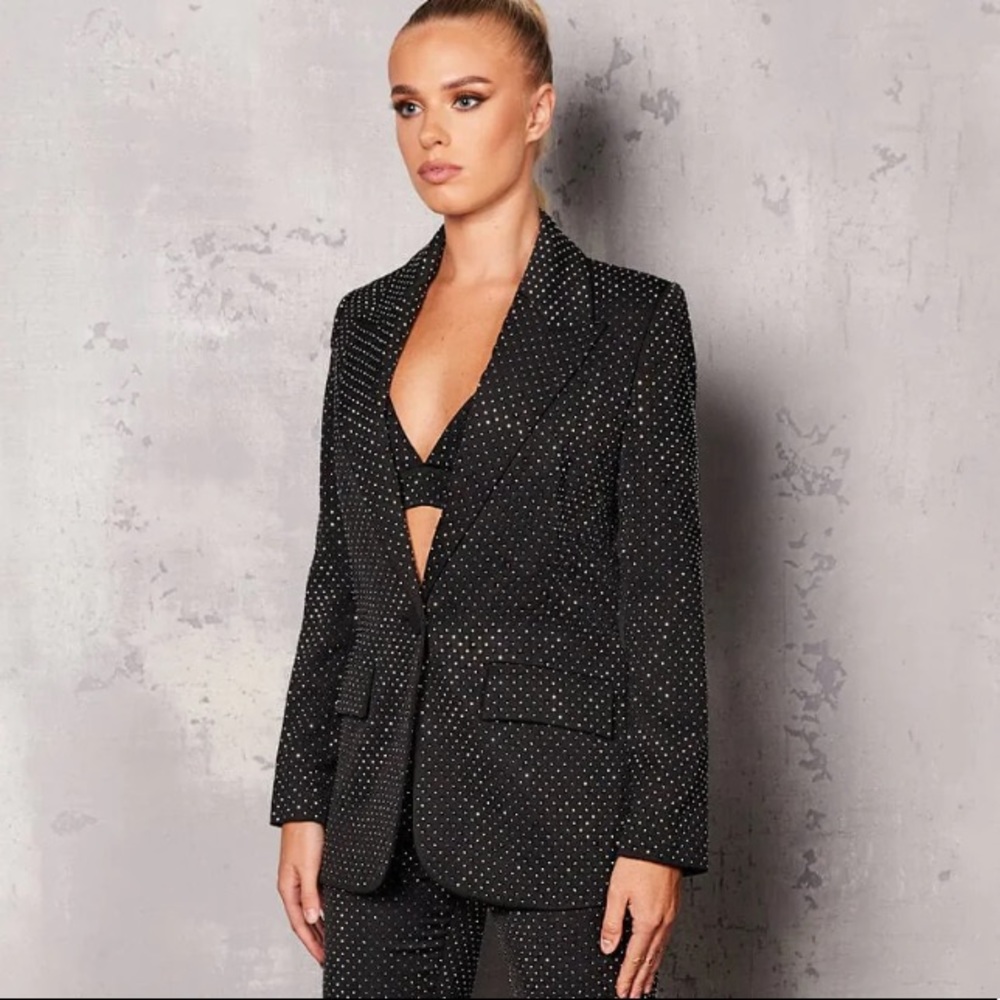 Nadine Merabi Kira Black Blazer XL (US 12)